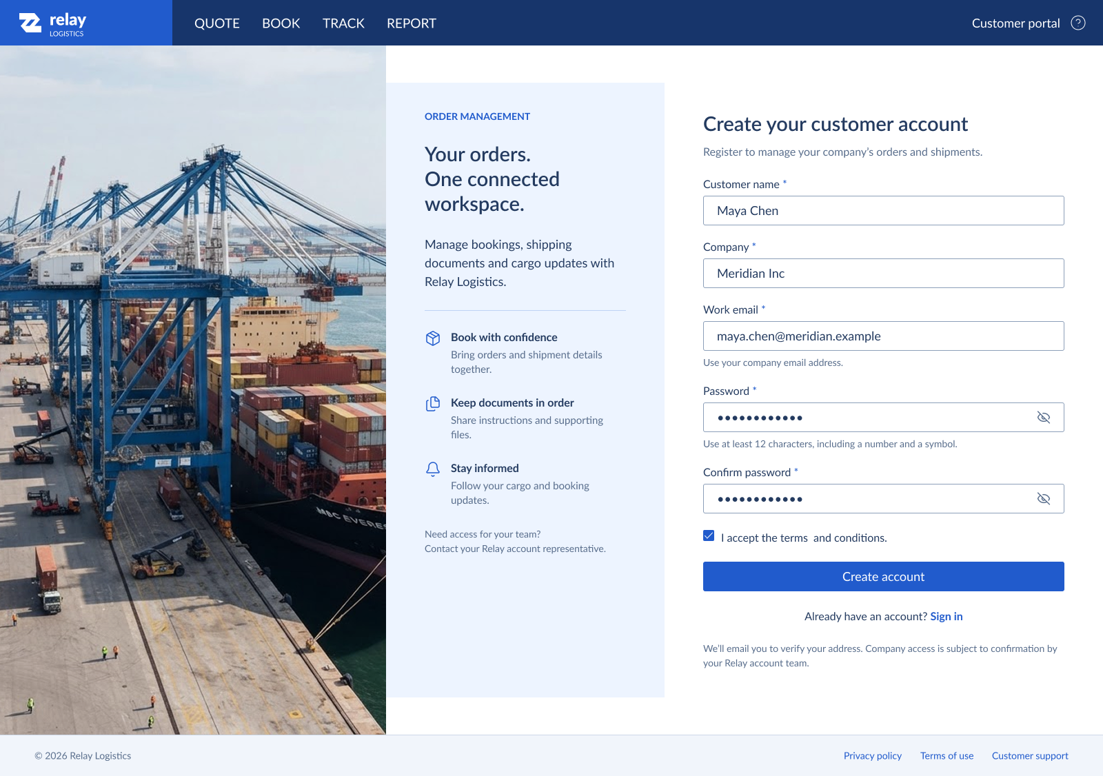 Enterprise Order Management Modernization booking interface